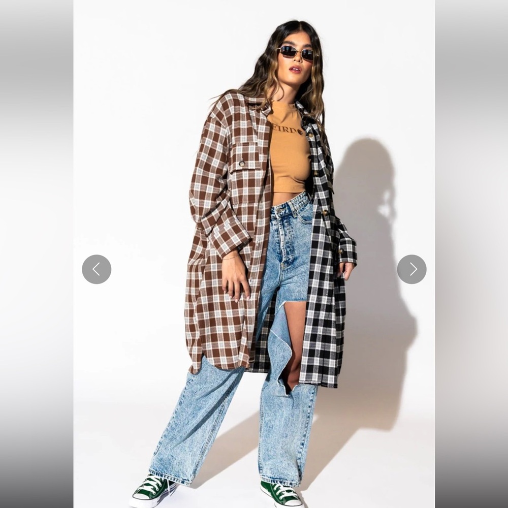 SOLD Dressed in Lala half and half grunge shirt - Picture 3 of 7